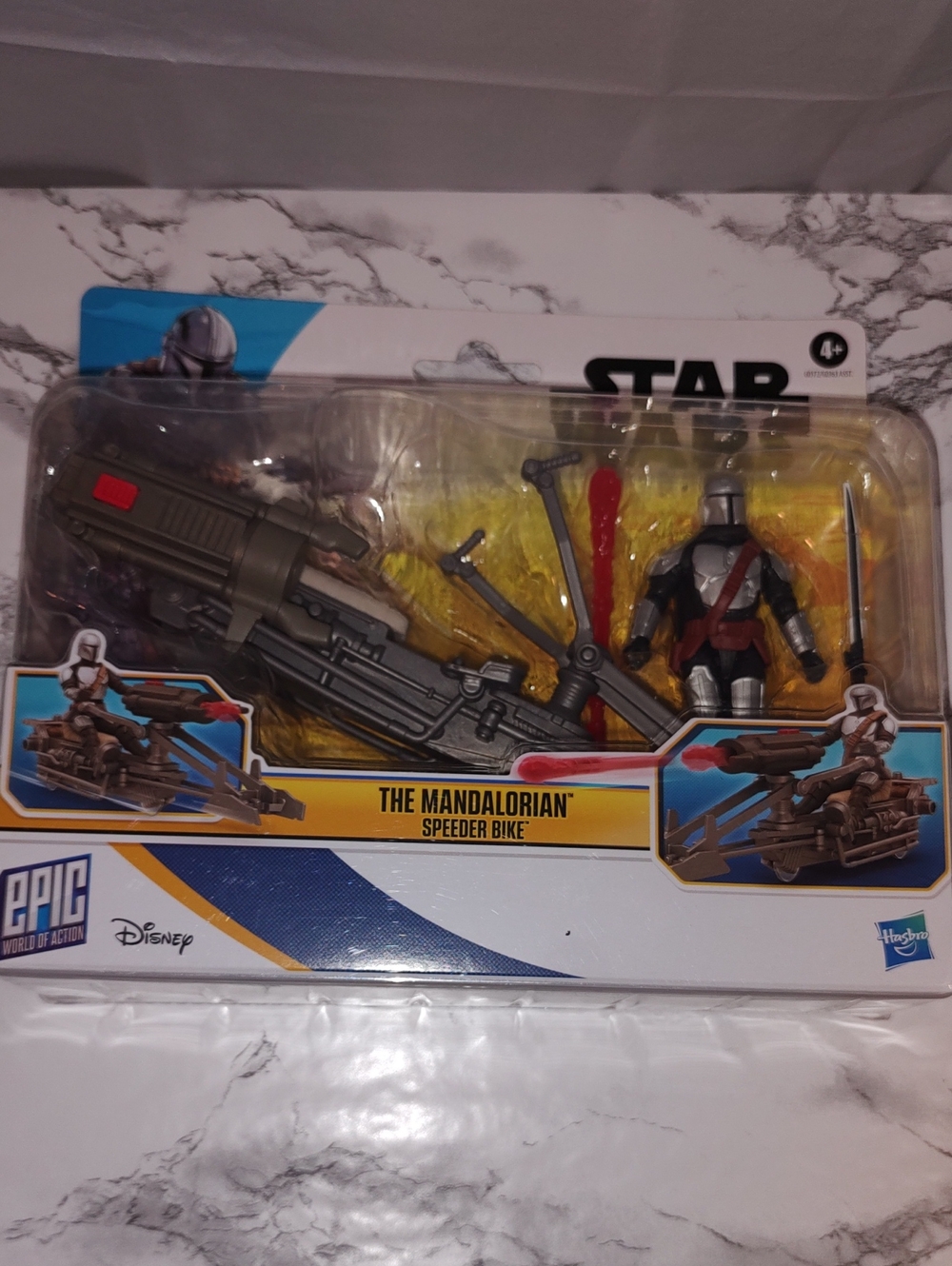 Star Wars The Mandalorian Speeder Bike Toy - Gray and Brown
